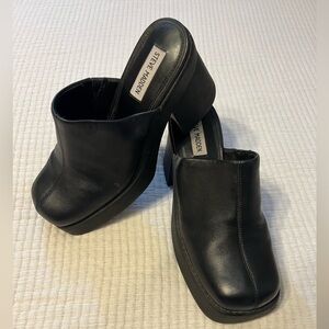 Steve Madden Leather Platform Mules